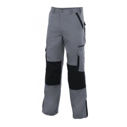 PANTALÓN BICOLOR MULTIBOLSILLOS CON REFUERZO DE TEJIDO