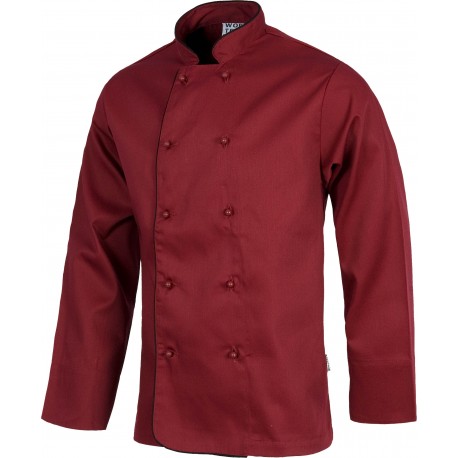 CHAQUETA COCINA UNISEX CUELLO MAO