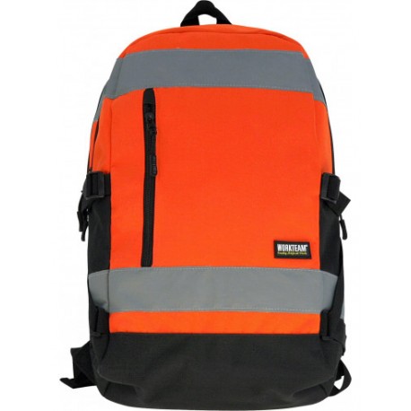 MOCHILA WORKTEAM EN COLORES FLÚOR DE 25 LITROS