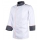 CHAQUETILLA DE COCINA WORKTEAM COMBINADA EN TEJIDO ANTIMANCHAS