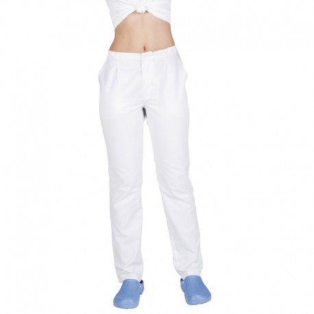 PANTALÓN SANITARIO GARY´S DE SARGA BLANCA CON BOLSILLOS