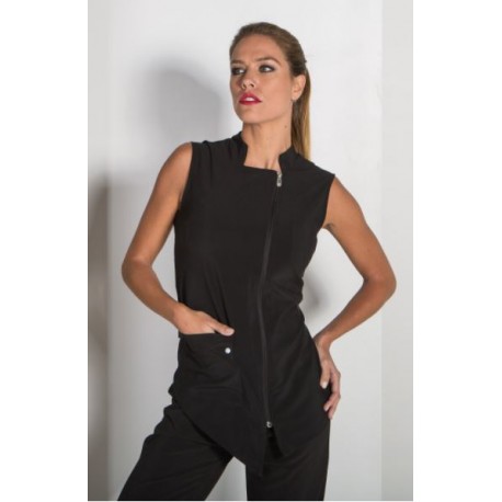 BLUSA GARYS DE MUJER SIN MANGAS MODELO PEKIN