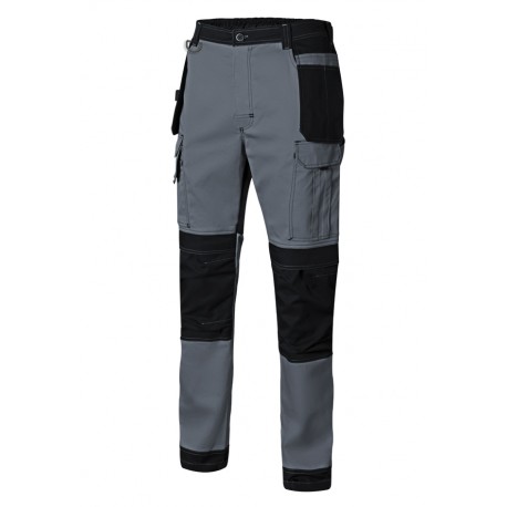 PANTALÓN GRIS VELILLA EN TEJIDO CANVÁS STRETCH