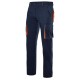 PANTALÓN negro-naranja velilla slim fit