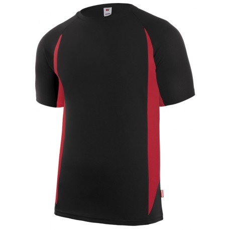 CAMISETA negro-rojo VELILLA BICOLOR