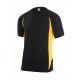 CAMISETA negro-amarillo VELILLA BICOLOR