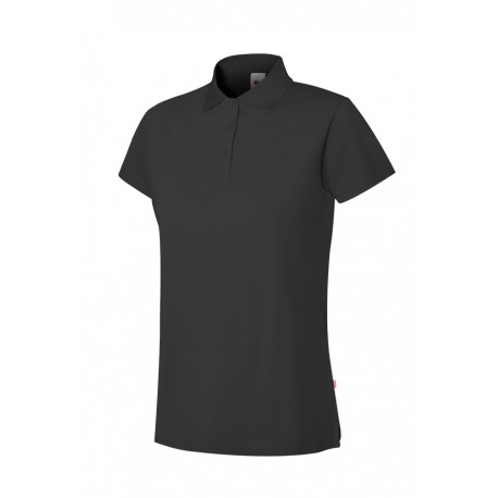 POLO negro VELILLA DE MUJER EN TEJIDO STRETCH