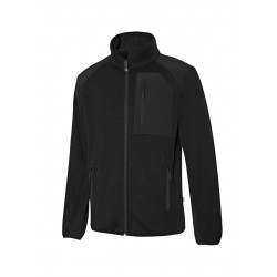 CHAQUETA negro VELILLA DE PUNTO AFELPADO