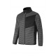 CHAQUETA gris / negro ACOLCHADA LIGERA DE VELILLA