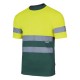 CAMISETA verde-amarillo TÉCNICA VELILLA BICOLOR AV TRANSPIRABLE