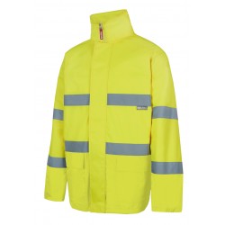 PARKA VELILLA amarillo flúor IMPERMEABLE DE ALTA VISIBILIDAD