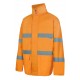 PARKA VELILLA naranja flúor IMPERMEABLE DE ALTA VISIBILIDAD