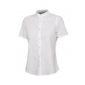 CAMISA VELILLA DE CUELLO TIRILLA DE MANGA CORTA PARA MUJER