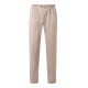 PANTALÓN beige PIJAMA VELILLA EN TEJIDO STRETCH