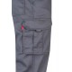 PANTALÓN gris STRETCH VELILLA MULTIBOLSILLOS TALLE AJUSTADO